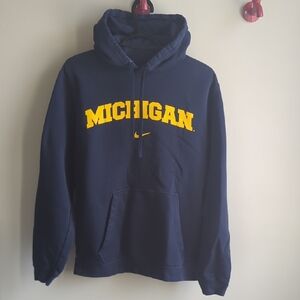 Nike. Michigan Navy Hoodie. Size Medium.